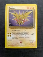 Pokemon Zapdos 30/62 Fossil Rara Wizards ITA Carta Vintage Old Wotc A15