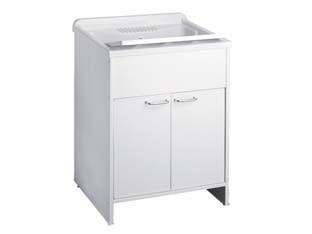 Mobile lavatoio pvc bianco - in,