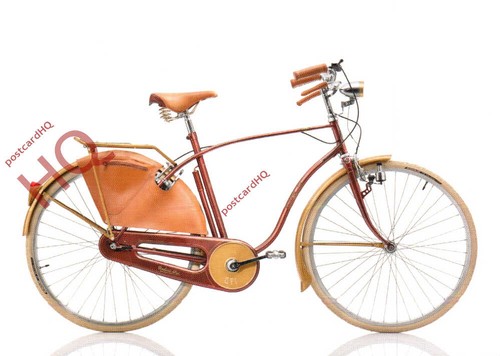 Picture postcard bicycle - postcard;,