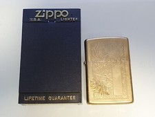 ZIPPO U.S.A. LIGHTER REGULAR BRASS VENETIAN  MODEL #352B 