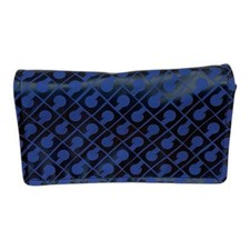 GHERARDINI PORTAFOGLIO DONNA MORBIDO IN TESSUTO CHIUSO CON STRAPPO blu GH 0422