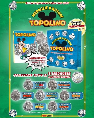Topolino medaglie autore di - d'autore,
