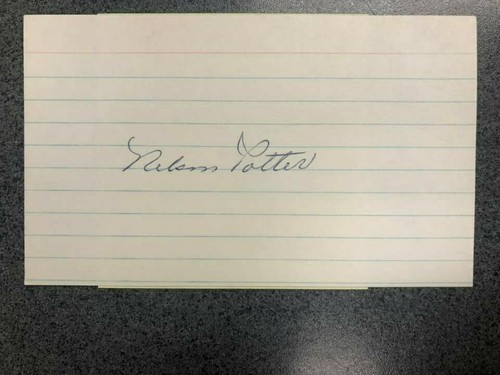 Nelson nels potter - potter, autografo