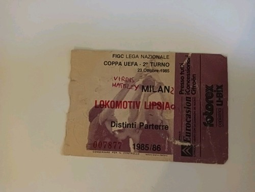 Biglietto ticket stadio - ticket, milan