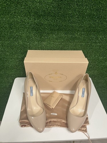Prada nude patent - prada, leather