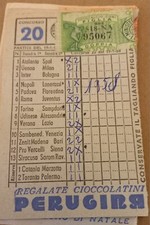 SCHEDINA TOTOCALCIO 20/1958