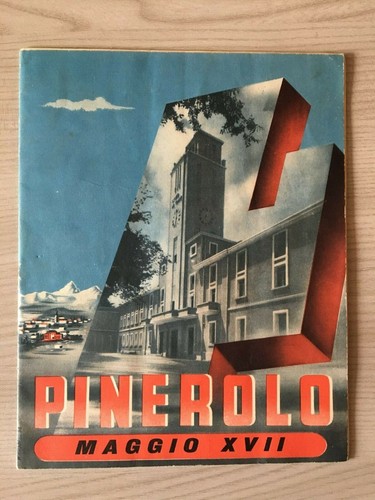 Depliant vintage 1938 - depliant, pinerolo