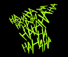 Adesivo giallo fluo HAHAHAHA