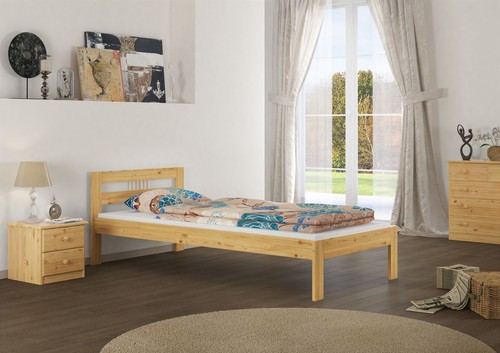 Letto singolo pino massello