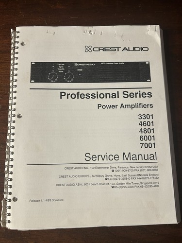 Crest audio amplificatore - amplificatore, di