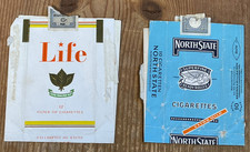 2 pacchetti sigarette vintage vuoti Life e North State