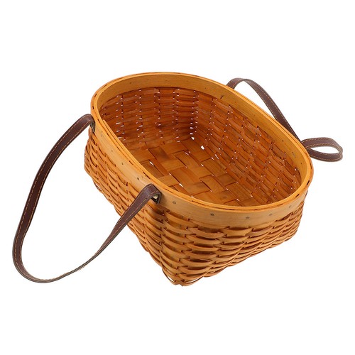 Cestino legno intrecciato a - cestino,