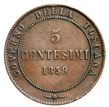 Italia 5 centesimi 1859 Regno
