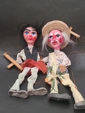 Coppia di marionette vintage
