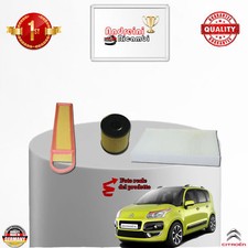 KIT TAGLIANDO 3 FILTRI CITROEN C3 PICASSO 1.4 BENZINA 70KW 95CV DAL 2009 ->