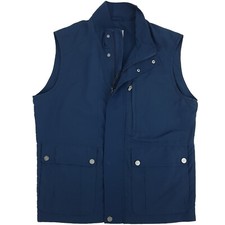 Gilet Uomo Giubbotto Senza Maniche Smanicato Blu Leggero Elegante M L XL XXL 3XL