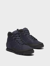Stivali Timberland Euro Rock Mid in pizzo nabuk blu navy taglia UK 9-11