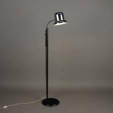 Lampada da Terra Vintage Alluminio Smaltato Metallo Italia Design Anni 60-70