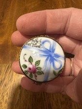 Blue Circle With Flowers