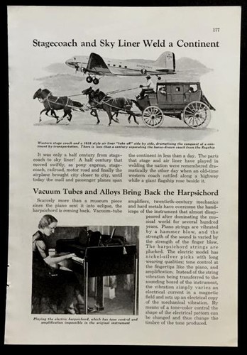Electronic harpsichord 1938 - electronic,
