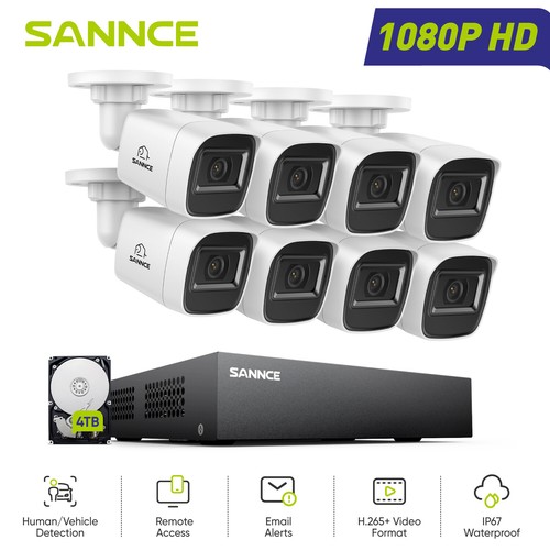 Sannce 8ch dvr 1080p live - dvr,