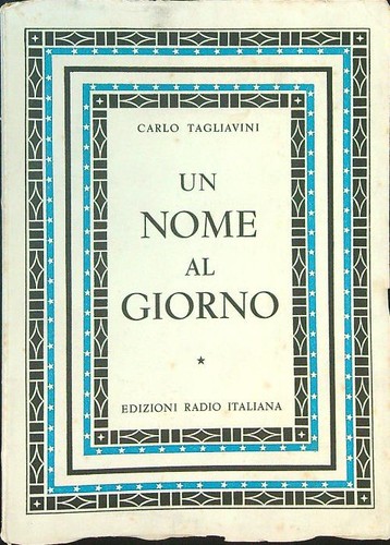 Nome giorno tagliavini - un, al