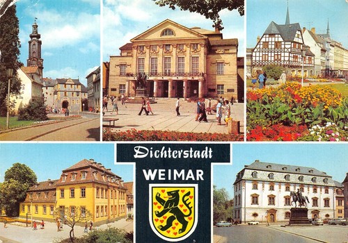 Cartolina multifoto weimar - multifoto,