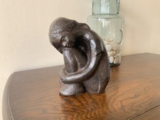 Statuina scultura stile bronzo
