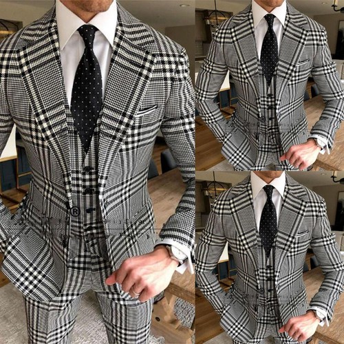 Tuta uomo nero bianco quadri - uomo,