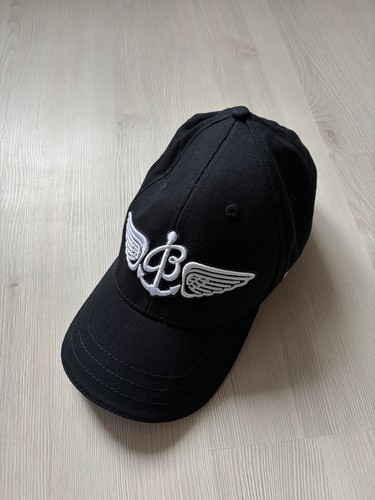 Cappello nero con - , logo