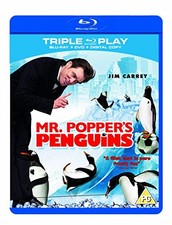 Mr. Popper's Penguins - Triple Play (Blu-ray + DVD + Digital Copy) - DVD  G0VG