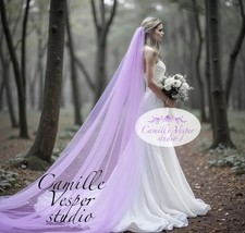Velo sposa lungo viola - lungo,