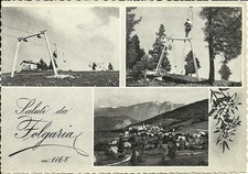 Folgaria (TN)  Vedute Seggiovia Sommo Alto e Piste Sci Monte Cornetto, 3 cart.