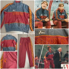 Tuta felpa tracksuit Maglia Shirt Trikot As Roma Asics home 1996/97 totti