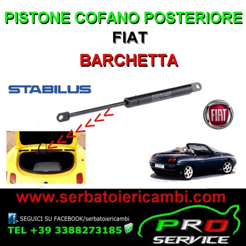 Pistone cofano posteriore - cofano,
