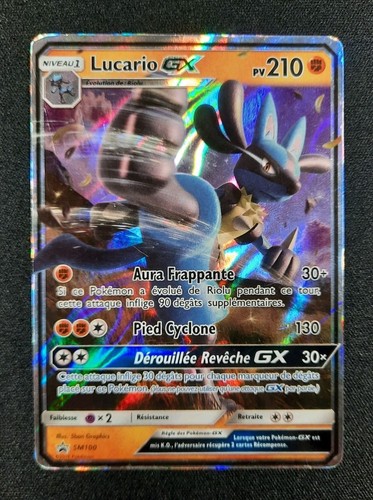 Carte pokémon lucario gx - pokémon,