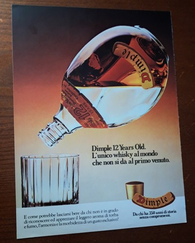 Pubblicità whisky dimple - whisky,