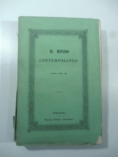 Mondo contemporaneo - il,