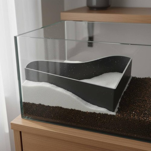 Divisore substrato acquario - substrato,