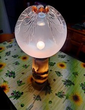 Lampada da tavolo in onice e