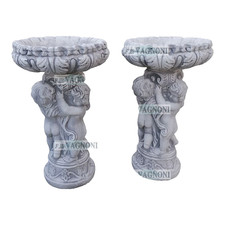 2 Putti Statua con Ciotola