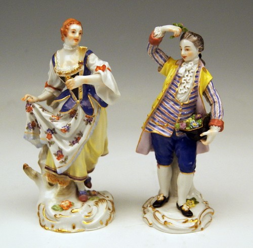 Coppia meissen figure - meissen, in