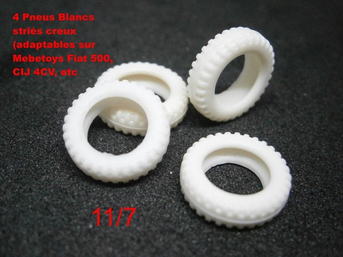 Pneus blancs striés creux - pneus,