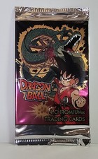 DRAGONBALL CHROMIUM CARD 1996 PANINI, BOOSTER PACK ULTRA RARE , SEALED PERFECT