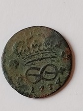 2 DENARI 1734 MOLTO RARO*R2*.CARLO EMANUELE III°.    N.73