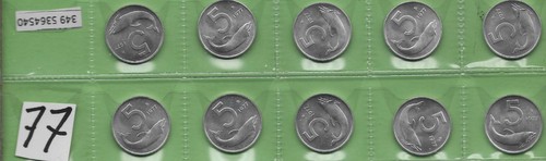 Lotto monete 5 lire del - @lotto,