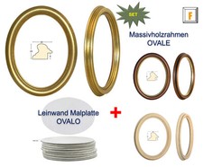 Forniture artistiche - Cornice antica set da pittura classica di forma rotonda o ovale, idea regalo