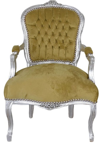 Barocco poltrona argento - poltrona,