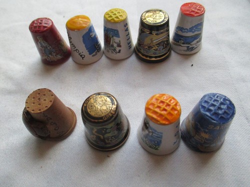 Collezione ditali 9 pezzi - collezione,