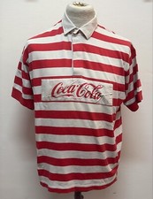 maglia polo rugby vintage coca cola collezione casual streetwear sport 90's 1991